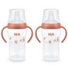 imageNUK Perfect Match Learner Cup 5 oz 2 pack  Soft Spout EasyGrip Handles BPA Free Spill Proof Transition Sippy CupOrange Monkeys