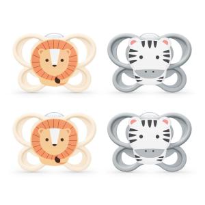 imageNUK Perfect Match Air Pacifiers 618 Months 4 PackZebraLion